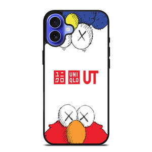 UNIQLO KAWS LOGO iPhone 16 Case Cover UNIQLO KAWS LOGO iPhone 16 Case Cover