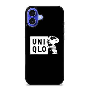UNIQLO SNOOPY LOGO iPhone 16 Case Cover