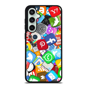 SOCIAL MEDIA LOGO Samsung Galaxy S23 FE Case Cover SOCIAL MEDIA LOGO Samsung Galaxy S23 FE Case Cover