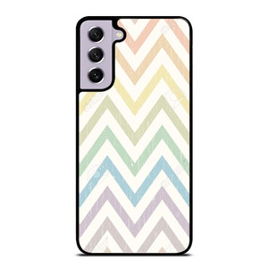 CHEVRON PATTERN RAINBOW COLOR Samsung Galaxy S21 FE Case Cover
