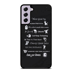 DISNEY LESSONS BLACK MARBLE Samsung Galaxy S21 FE Case Cover