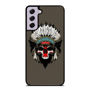 INDIAN FEATHER SKULL Samsung Galaxy S21 FE Case Cover