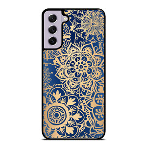MANDALA BLUE PATTERN Samsung Galaxy S21 FE Case Cover MANDALA BLUE PATTERN Samsung Galaxy S21 FE Case Cover