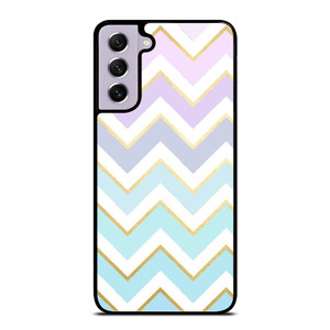 OMBRE PASTEL CHEVRON PATTERN Samsung Galaxy S21 FE Case Cover