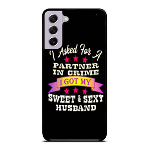 PARTNER IN CRIME HUSBAND Samsung Galaxy S21 FE Case Cover PARTNER IN CRIME HUSBAND Samsung Galaxy S21 FE Case Cover