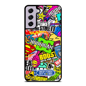 STICKER BOMB DC HOONIGAN Samsung Galaxy S21 FE Case Cover STICKER BOMB DC HOONIGAN Samsung Galaxy S21 FE Case Cover