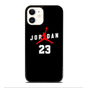 AIR JORDAN BLACK iPhone 12 Case Cover