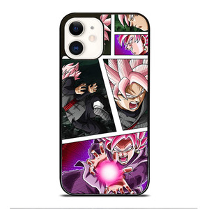 BLACK GOKU SS ROSE COLLAGE iPhone 12 Case Cover