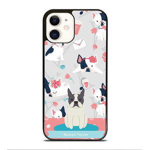 BOSTON TERRIER DOG 1 iPhone 12 Case Cover