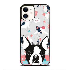 BOSTON TERRIER DOG 3 iPhone 12 Case Cover BOSTON TERRIER DOG 3 iPhone 12 Case Cover