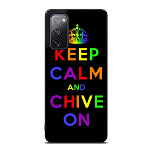 KEEP CALM AND CHIVE ON 1 Samsung Galaxy S20 FE Case Cover KEEP CALM AND CHIVE ON 1 Samsung Galaxy S20 FE Case Cover