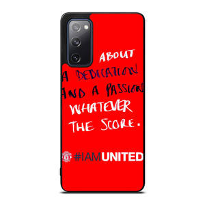 MANCHESTER UNITED I AM UNITED Samsung Galaxy S20 FE Case Cover MANCHESTER UNITED I AM UNITED Samsung Galaxy S20 FE Case Cover