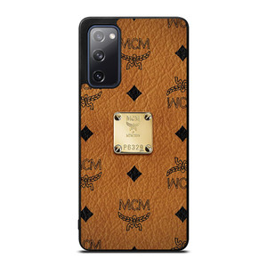 MCM WORLD WIDE BROWN LEATHER Samsung Galaxy S20 FE Case Cover