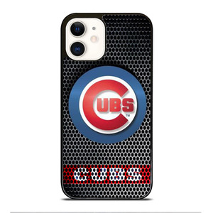 CHICAGO CUBS METAL LOGO iPhone 12 Case Cover