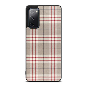 PLAID BROWN 2 Samsung Galaxy S20 FE Case Cover
