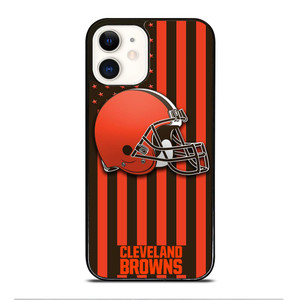 CLEVELAND BROWNS AMERICAN iPhone 12 Case Cover CLEVELAND BROWNS AMERICAN iPhone 12 Case Cover