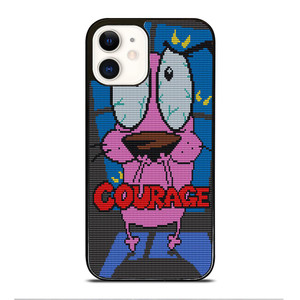 COURAGE THE COWARDLY DOG SCARED iPhone 12 Case Cover COURAGE THE COWARDLY DOG SCARED iPhone 12 Case Cover