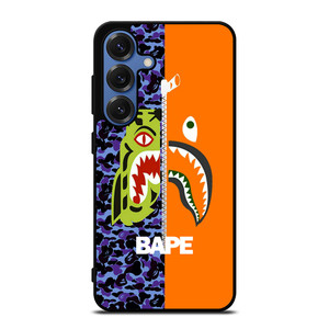 BAPE CAMO SHARK ZIPPER Samsung Galaxy S25 Case Cover BAPE CAMO SHARK ZIPPER Samsung Galaxy S25 Case Cover