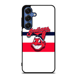 CLEVELAND INDIANS STRIPE LOGO Samsung Galaxy S25 Case Cover CLEVELAND INDIANS STRIPE LOGO Samsung Galaxy S25 Case Cover