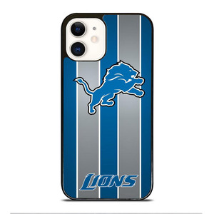 DETROIT LIONS STRIPE iPhone 12 Case Cover