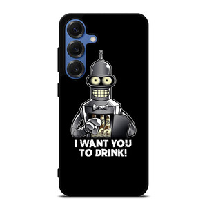 FUTURAMA BENDER I WANT YOU TO DRINK Samsung Galaxy S25 Case Cover FUTURAMA BENDER I WANT YOU TO DRINK Samsung Galaxy S25 Case Cover