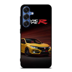 HONDA CIVIC YELLOW CAR Samsung Galaxy S25 Case Cover