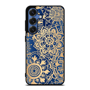MANDALA BLUE PATTERN Samsung Galaxy S25 Case Cover