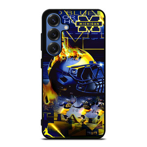 MICHIGAN WOLVERINES FOOTBALL Samsung Galaxy S25 Case Cover MICHIGAN WOLVERINES FOOTBALL Samsung Galaxy S25 Case Cover