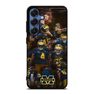 MICHIGAN WOLVERINES SQUAD Samsung Galaxy S25 Case Cover MICHIGAN WOLVERINES SQUAD Samsung Galaxy S25 Case Cover