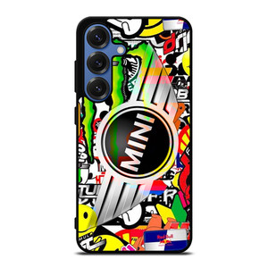 MINI COOPER STICKER BOMB Samsung Galaxy S25 Case Cover