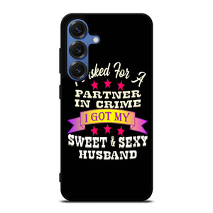 PARTNER IN CRIME HUSBAND Samsung Galaxy S25 Case Cover PARTNER IN CRIME HUSBAND Samsung Galaxy S25 Case Cover
