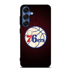 PHILADELPHIA 76ERS WOODEN LOGO Samsung Galaxy S25 Case Cover
