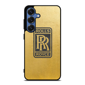 ROLLS ROYCE LOGO GOLD Samsung Galaxy S25 Case Cover