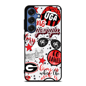UNIVERSITY GEORGIA BULLDOGS UGA Samsung Galaxy S25 Case Cover UNIVERSITY GEORGIA BULLDOGS UGA Samsung Galaxy S25 Case Cover