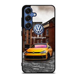 VW VOLKSWAGEN GTI CAR YEELOW Samsung Galaxy S25 Case Cover VW VOLKSWAGEN GTI CAR YEELOW Samsung Galaxy S25 Case Cover