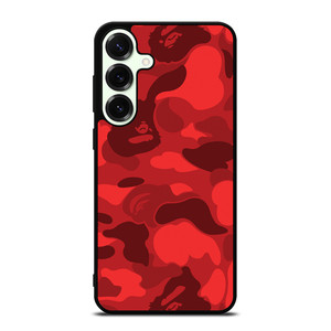 BAPE CAMO RED Samsung Galaxy S25 Plus Case Cover