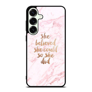 BELIEVE IN YOURSELF MARBLE Samsung Galaxy S25 Plus Case Cover