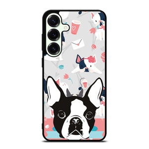 BOSTON TERRIER DOG 3 Samsung Galaxy S25 Plus Case Cover