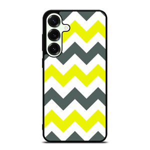 CHEVRON PATTERN YELLOW AND GREY Samsung Galaxy S25 Plus Case Cover CHEVRON PATTERN YELLOW AND GREY Samsung Galaxy S25 Plus Case Cover