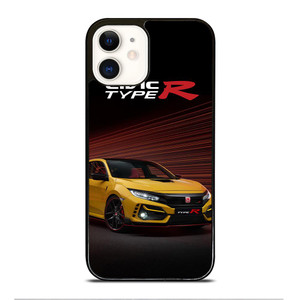 HONDA CIVIC YELLOW CAR iPhone 12 Case Cover HONDA CIVIC YELLOW CAR iPhone 12 Case Cover