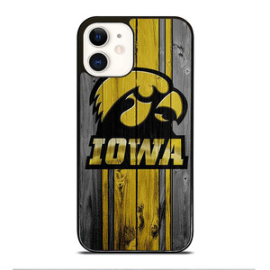 IOWA HAWKEYES WOODEN iPhone 12 Case Cover