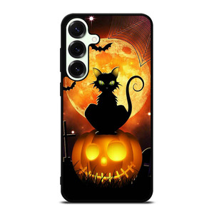 HALLOWEEN BLACK CAT Samsung Galaxy S25 Plus Case Cover