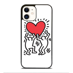 KEITH HARING LOVE 2 iPhone 12 Case Cover KEITH HARING LOVE 2 iPhone 12 Case Cover