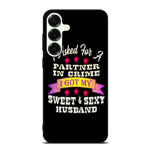 PARTNER IN CRIME HUSBAND Samsung Galaxy S25 Plus Case Cover PARTNER IN CRIME HUSBAND Samsung Galaxy S25 Plus Case Cover