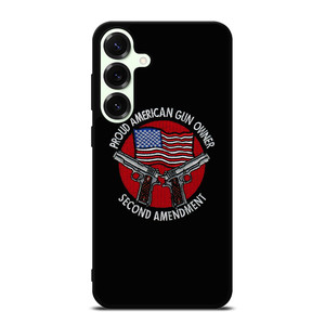 SECOND AMENDMENT AMERICAN GUN LOGO Samsung Galaxy S25 Plus Case Cover SECOND AMENDMENT AMERICAN GUN LOGO Samsung Galaxy S25 Plus Case Cover