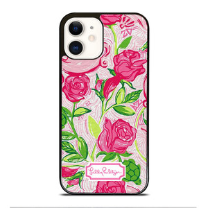 LILLY PULITZER PINK FLOWERS iPhone 12 Case Cover