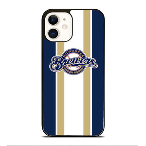 MILWAUKEE BREWERS STRIPE iPhone 12 Case Cover MILWAUKEE BREWERS STRIPE iPhone 12 Case Cover