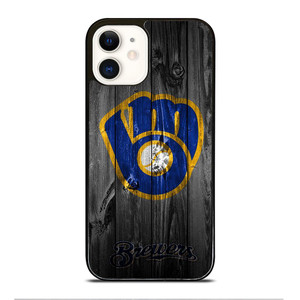 MILWAUKEE BREWERS WOODEN iPhone 12 Case Cover MILWAUKEE BREWERS WOODEN iPhone 12 Case Cover
