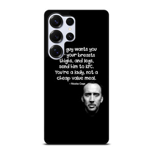 NICOLAS CAGE QUOTE Samsung Galaxy S25 Ultra Case Cover