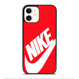 NIKE RED iPhone 12 Case Cover